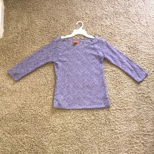 Floral lavender sheer top 💡